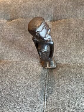 EUC Hand Carved 8.5" African Tribal Figure